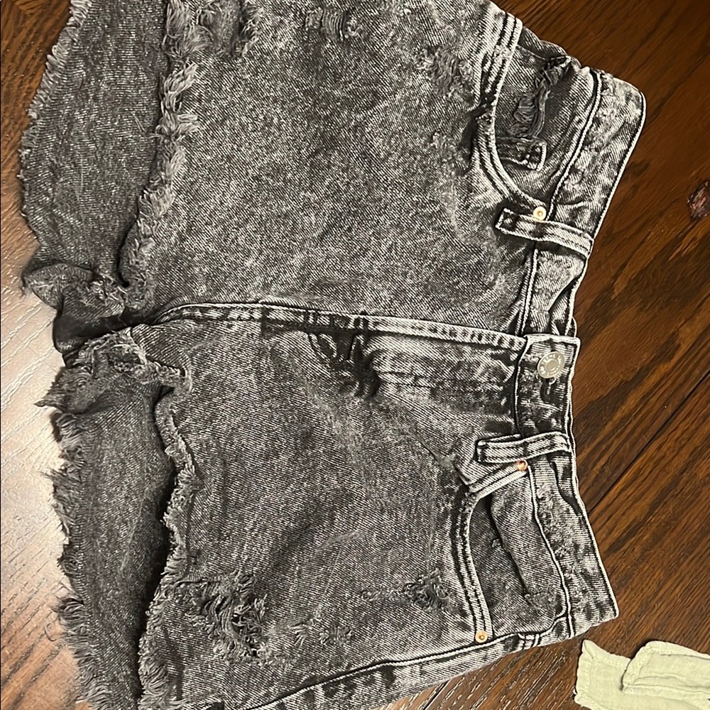 Women's Black Denim Shorts